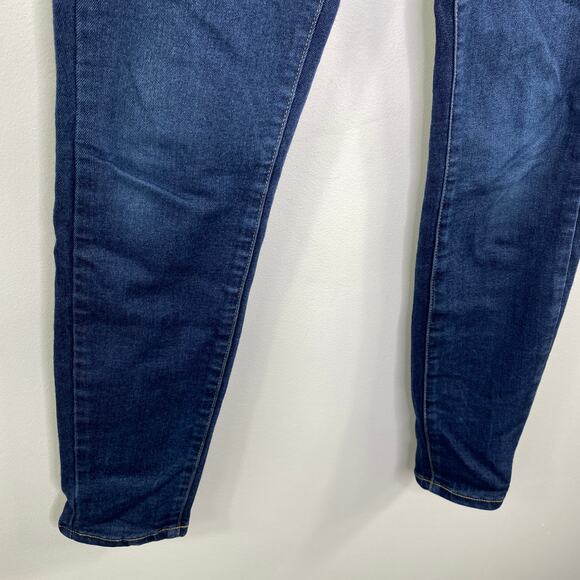 PAIGE Hoxton Ankle Dark Wash Blue Denim Skinny Jeans Women's Size 25 - Picture 4 of 10